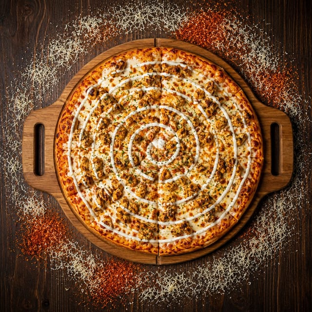 Buffalo Chicken Flatbread.