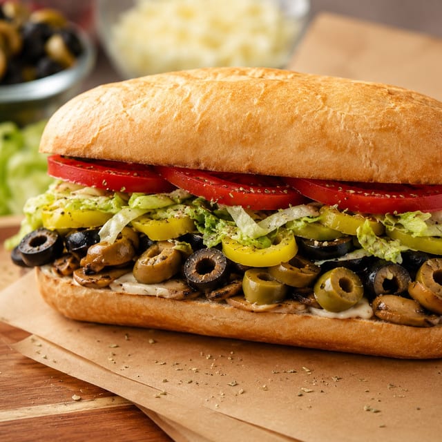 Spicy Veggie Sandwich.