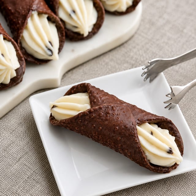 Chocolate Cannoli.